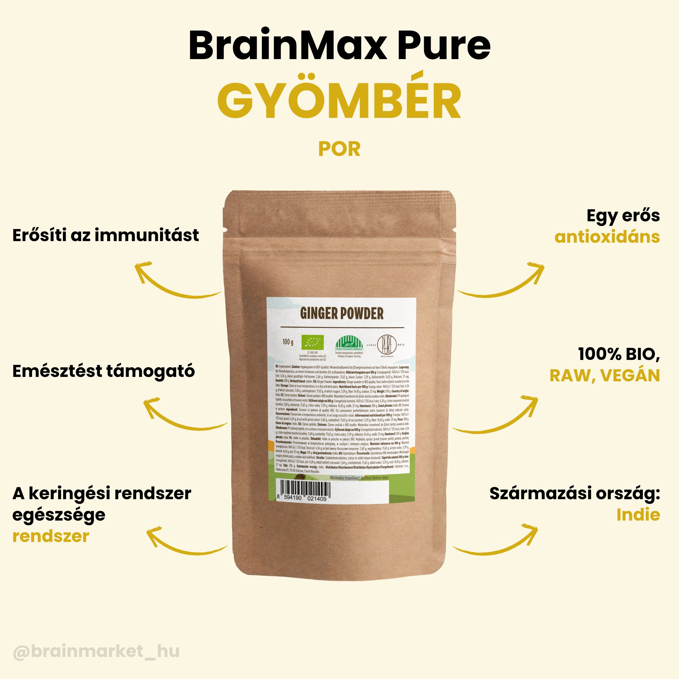 BrainMax Pure Ginger BIO - BrainMarket.cz